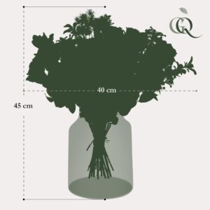 Artificial Flowers Bouquet - Flame Roses - 45cm