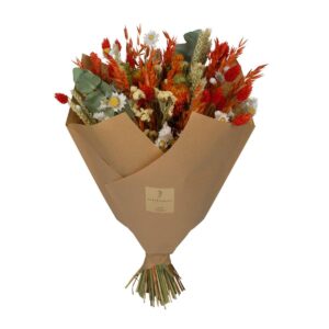 Dried Flowers - Classic Orange Bouquet - 60cm