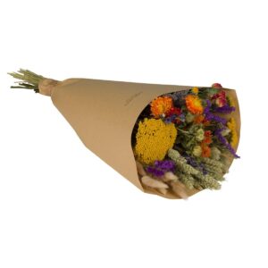 Dried Flowers - Field Bouquet Large - Orange - 60cm