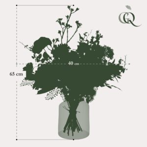 Mystic Summer Artificial Flowers Bouquet, 65cm - Vibrant Decor