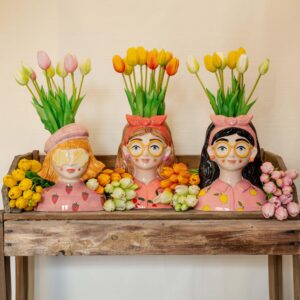 Yellow Tulip Bouquet - 5pcs 'Real Touch' - 42cm